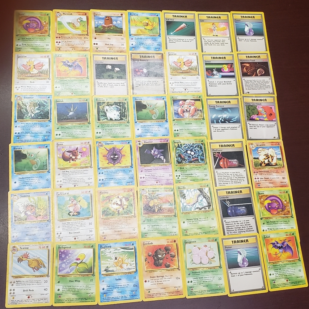 Pokémon cards 1999